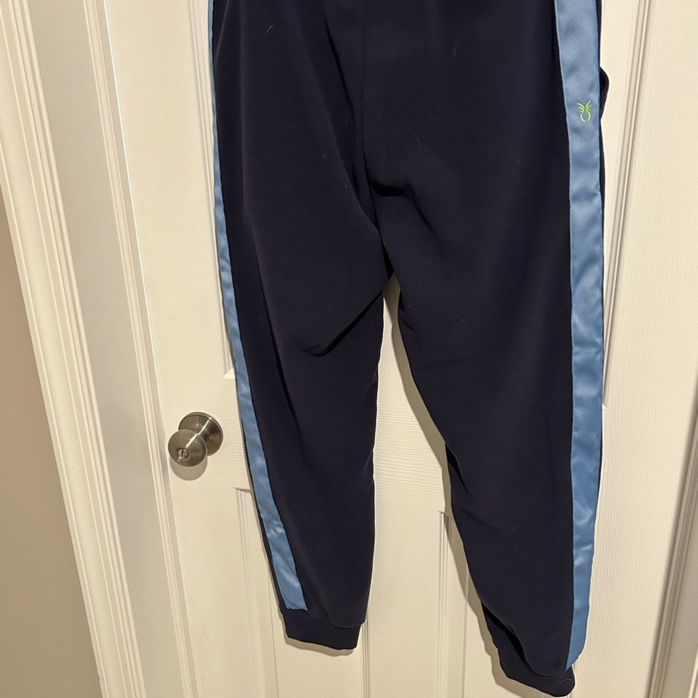 Dudley Stephens Navy and Sky Blue Joggers